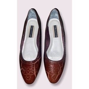 Hush Puppies Shoes Womens Small Heel Soft Flex Brown Marble Style Size 8.5